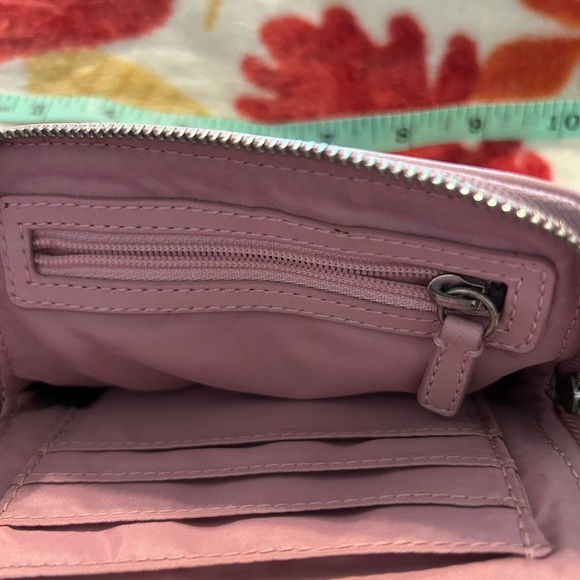 Coach Poppy Beige and Pink Wristlet - Picture 5 of 7